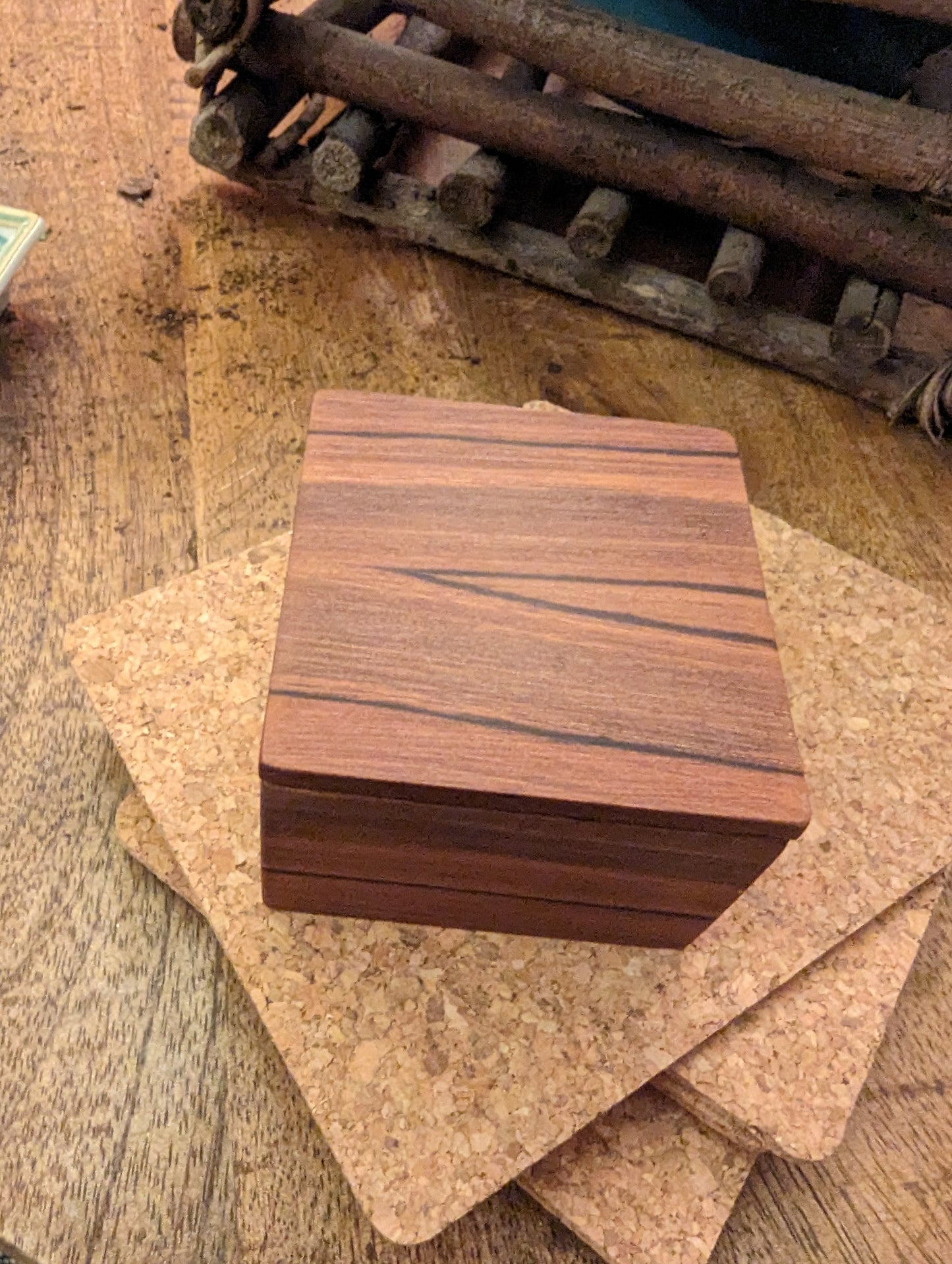 Mystery Wood Ring Box  (SOLD)