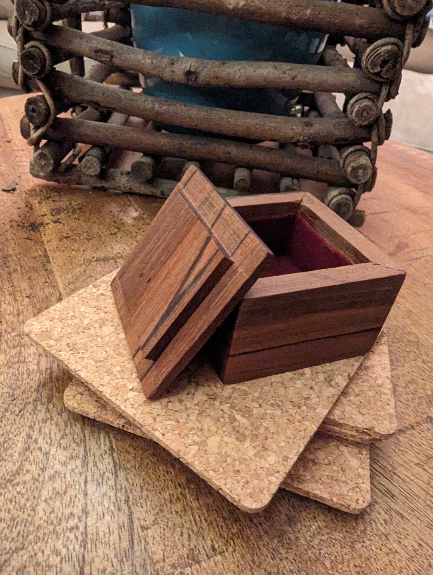 Mystery Wood Ring Box  (SOLD)