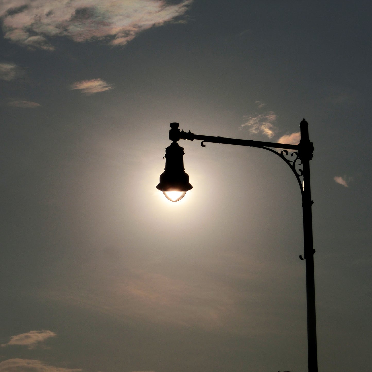 Sun Lit Streetlamp